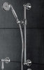 Antike Brausestange 60 cm mit Brauseschlauch und Handbrause