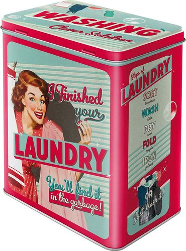 Laundry Vintage Blechdose 10 x 14 x 20 cm
